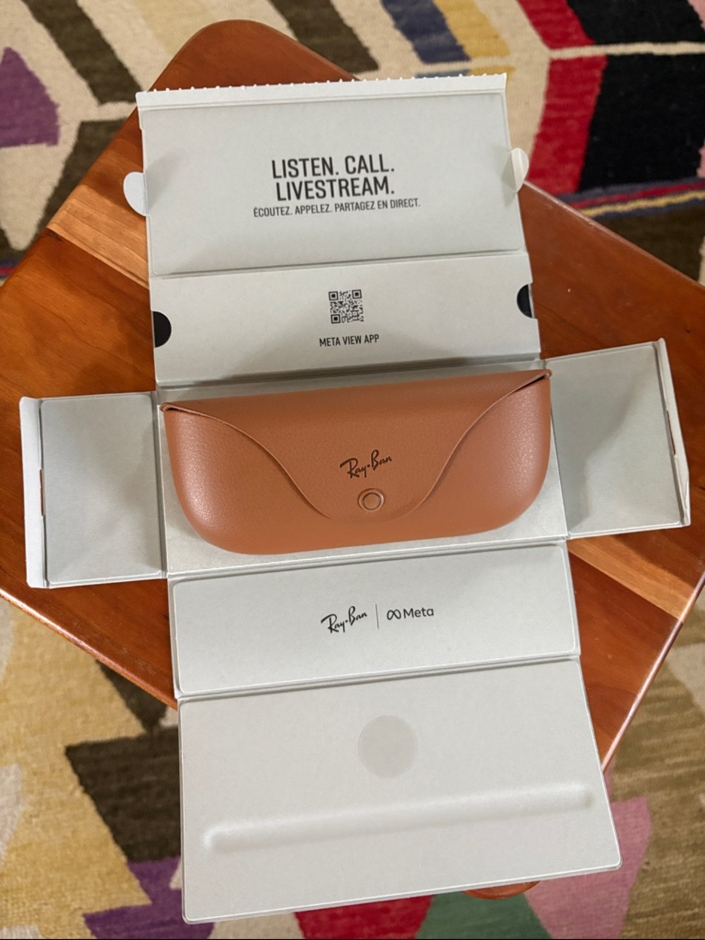 Ray-Ban Meta Gen1 Clear Lenses Shiny Black Frame